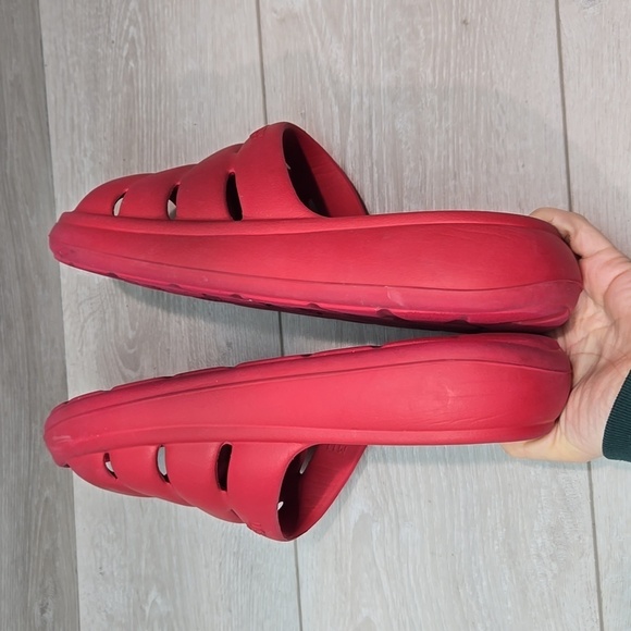 Ugg Mens Platform Sport Samba red Outdoor Open Toe Sandals shoes sz 11 - Picture 7 of 10